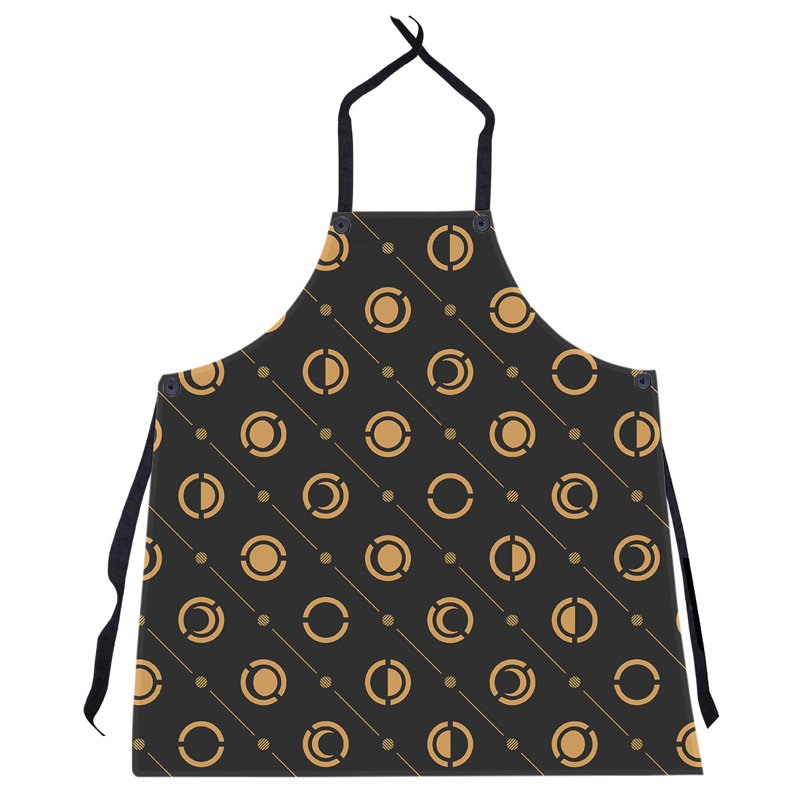 Skeffingt Bib Apron, Black/Orange