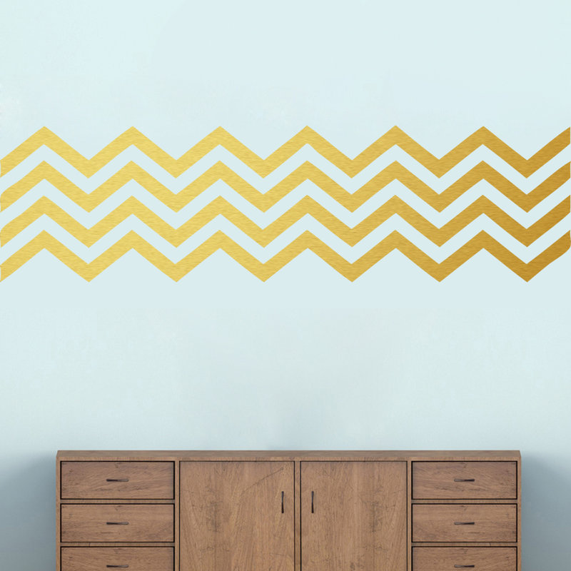 Abstract Non-Wall Damaging Accent, Gold