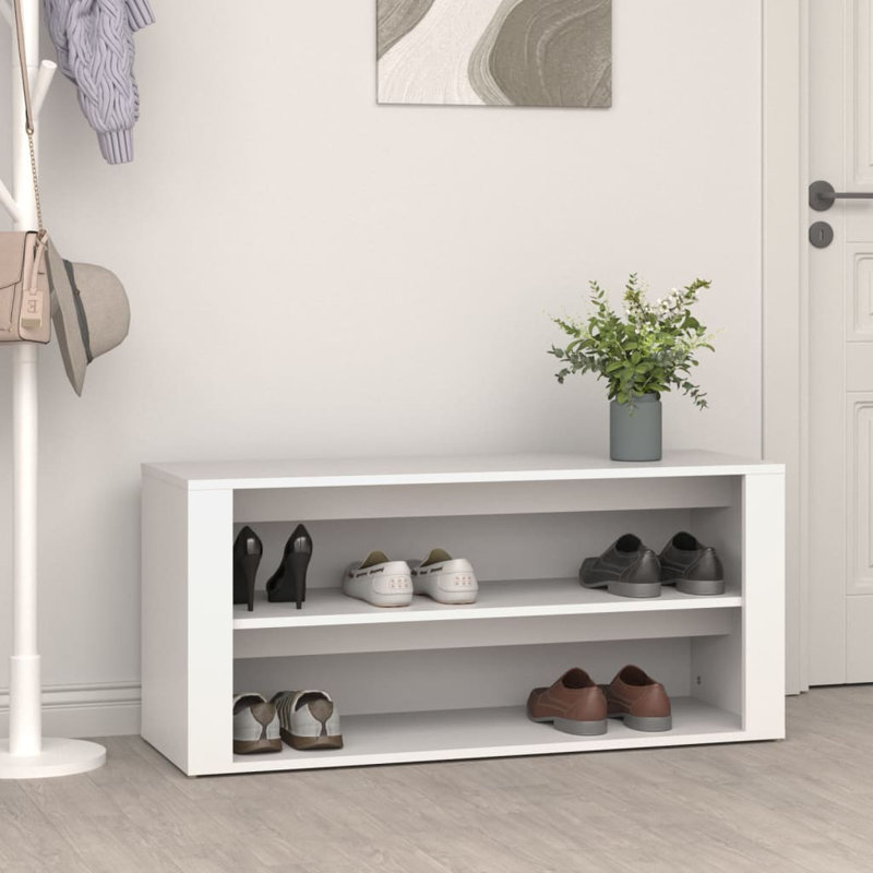 8 Pair Shoe Storage, White