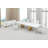 Roma White Gold Dining Table