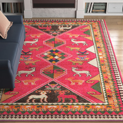 Lonniet Washable Geometric Indoor Rug