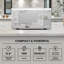 Micro-ondes de comptoir Total Chef 1,3 pi³, 1100 W, acier inoxydable