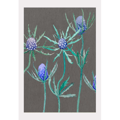 Purple Thistle Print by Jessica Hollander