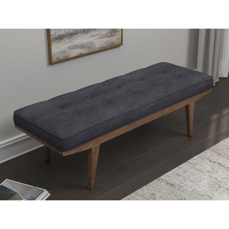Banc gris et chêne touffeté