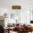 Sylvania 22" Flush Mount Caged Ceiling Fan with LED Lights and Remote Control