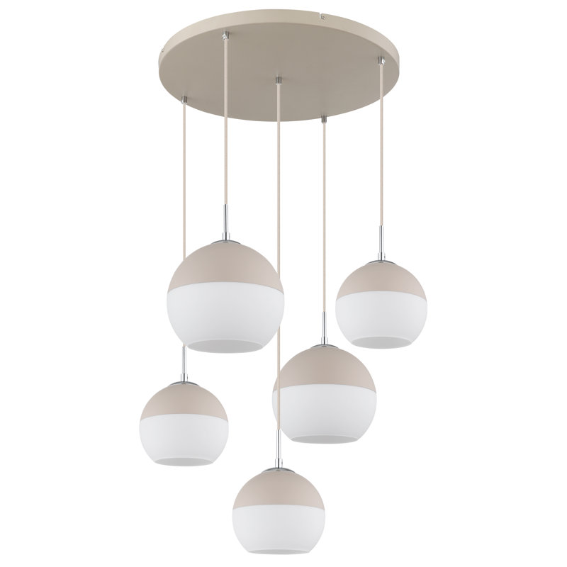 Hollier 5 - Light White Geometric Pendant