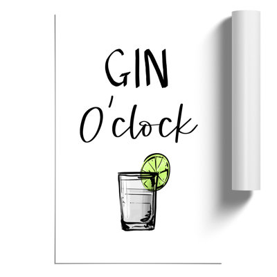 Gin Oclock - Frameless Print