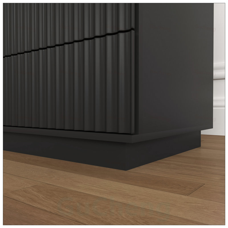 Ensemble de 2 tables de bout avec charge USB C rapide, lumières DEL et grand espace de rangement pour les espaces de vie modernes