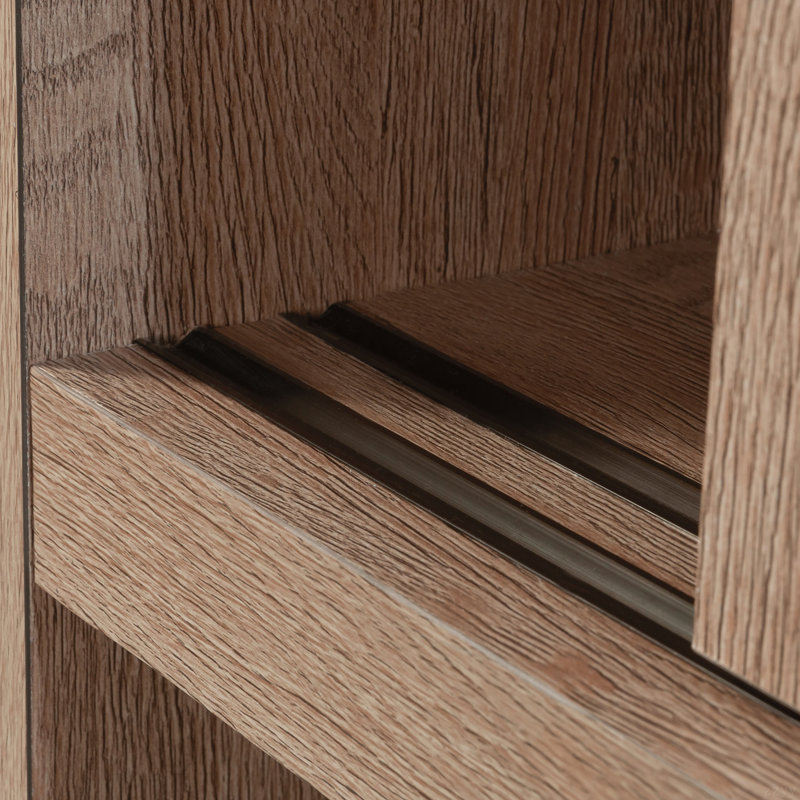 Library Hutch, Brown Finish