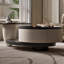 Table basse de style moderne crème