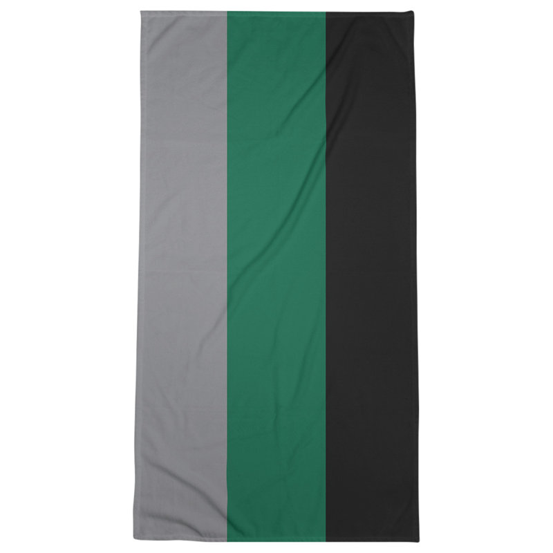 Las Vegas Football Stripes Beach Towel, Iron Range Red/Forest Green/Minnesota Wheat, Poly/Cotton
