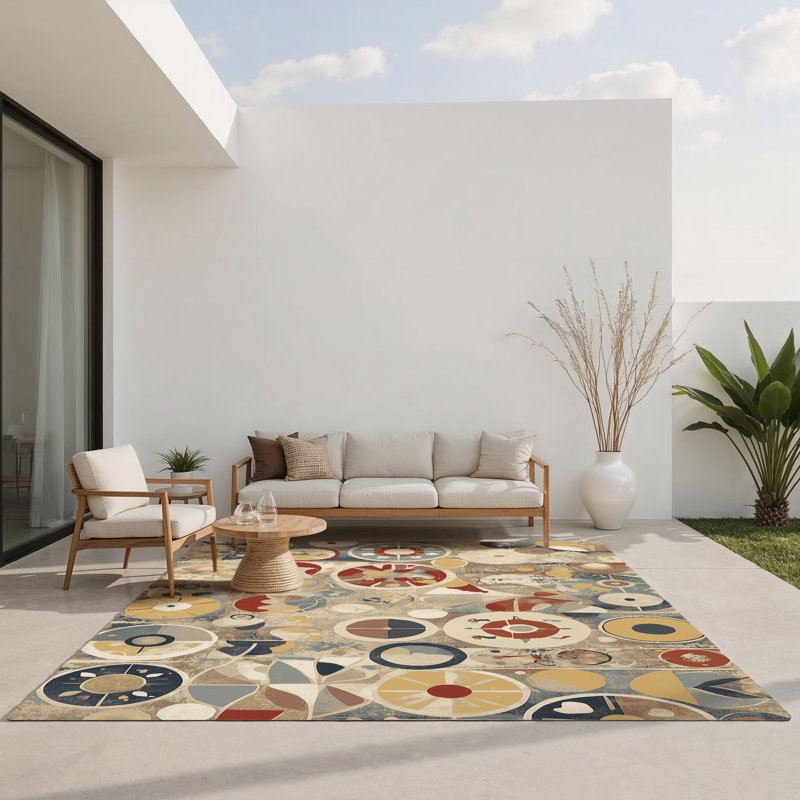 Tapis intérieur et extérieur Retro Flex, Rectangle 4pi x 6 pi