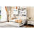 Construction Twin Daybed With Trundle, 79.8"L Length - Roomy Wooden Trundle And Cabinet Storage In White Strong Space Utilizing-1564013133-1564013138