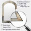 «Abstract Design Shapes I - Abstract Collages», miroir unique asymétrique, grand miroir mural beige-807839579