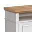  Console Harriet avec foyer de 23 po en blanc et naturel