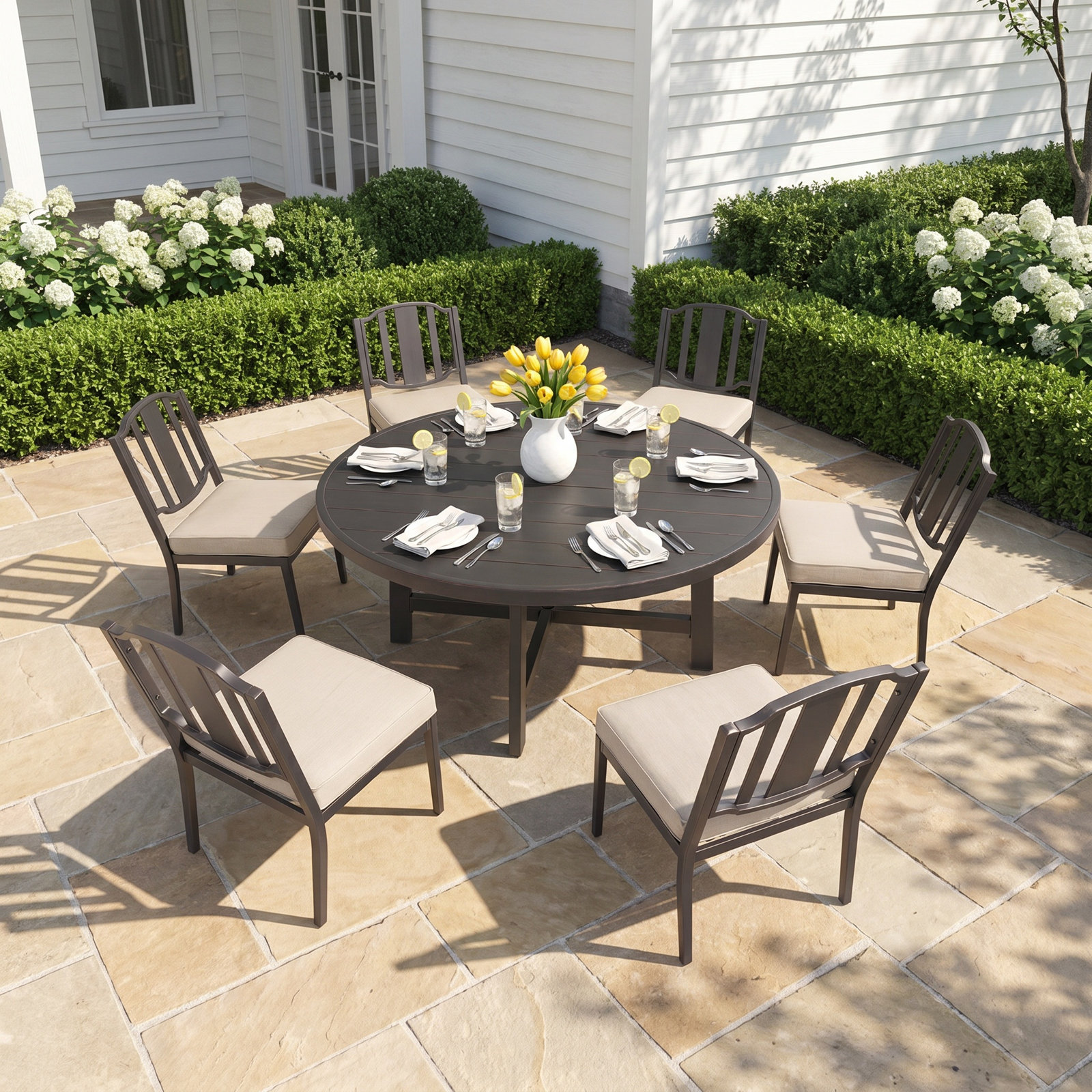 Tamarin 61" Sunbrella® Patio Dining Set
