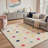 Polo Modern Machine Washable Beige Indoor Area Rug with Non-Slip Backing-129158143