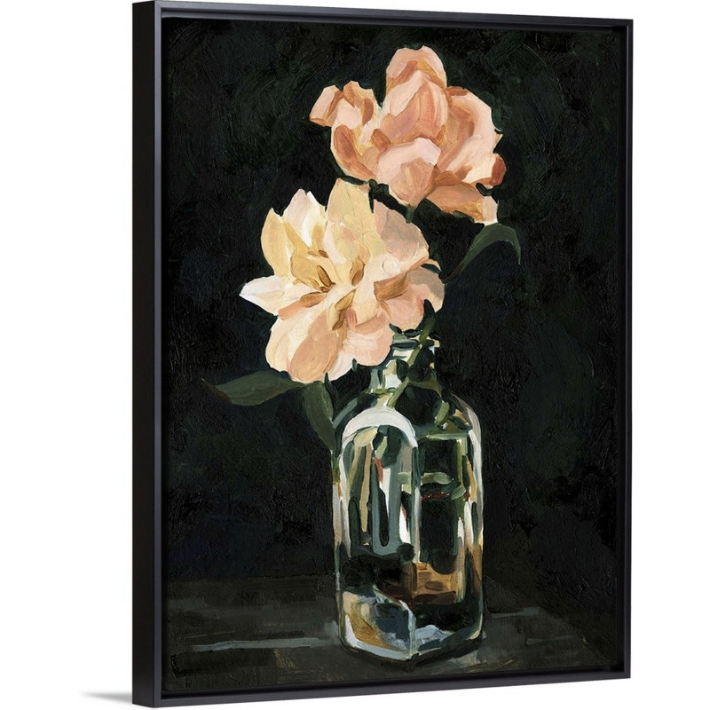 " Dark Rose Arrangement II Canvas Wall Art " by Emma Caroline Painting Print, 18" H x 14" W x 1.75" D