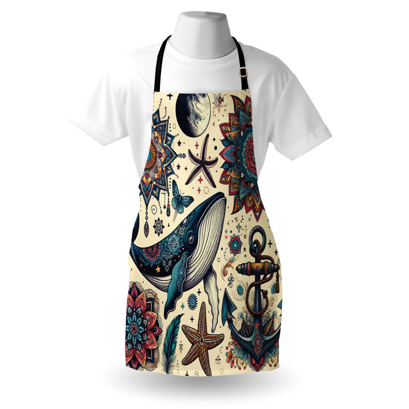 No Pattern Bib Apron