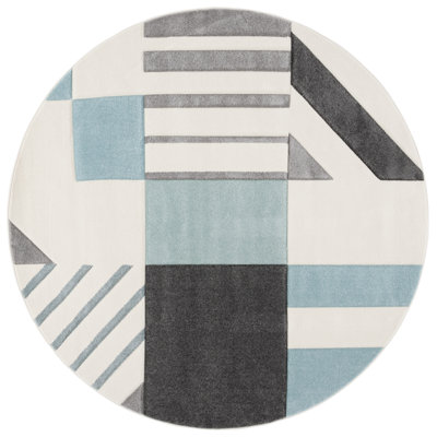 Jeromie Performance Geometric Rug