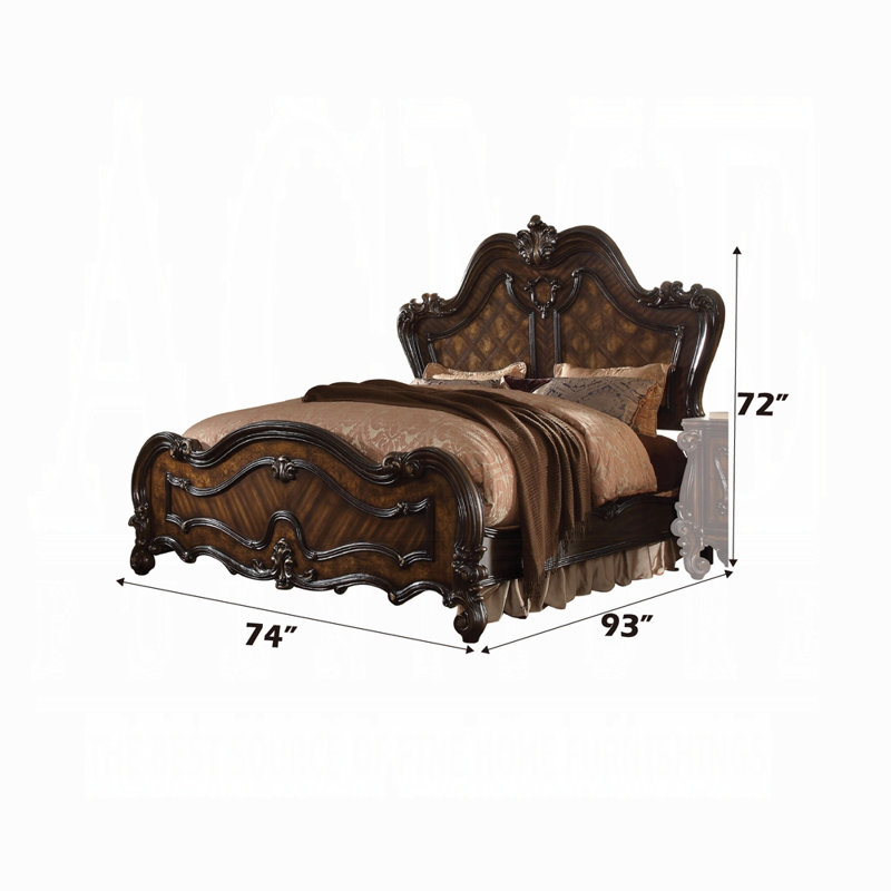 Grand lit Bechard, Brun, Grand