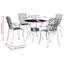 5 Piece Garden Dining Set Cast Aluminium-1661480078