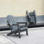Chaise Adirondack pliante en PEHD avec porte-gobelet double-69817257