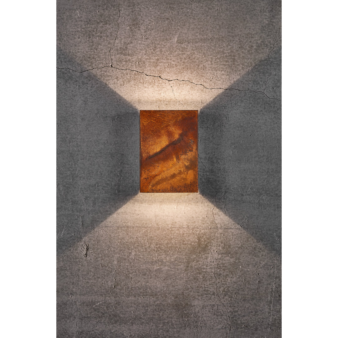 Nordlux Unisex Brown Fold Outdoor Wall Light Corten Corten Garden Led Ip54 3000K Mains In - Image 4