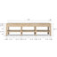 120'' W Solid Wood Console Table