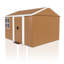 Remise de rangement en métal robuste de 8 pi x 10 pi avec fenêtres, porte verrouillable et ventilation-117289646