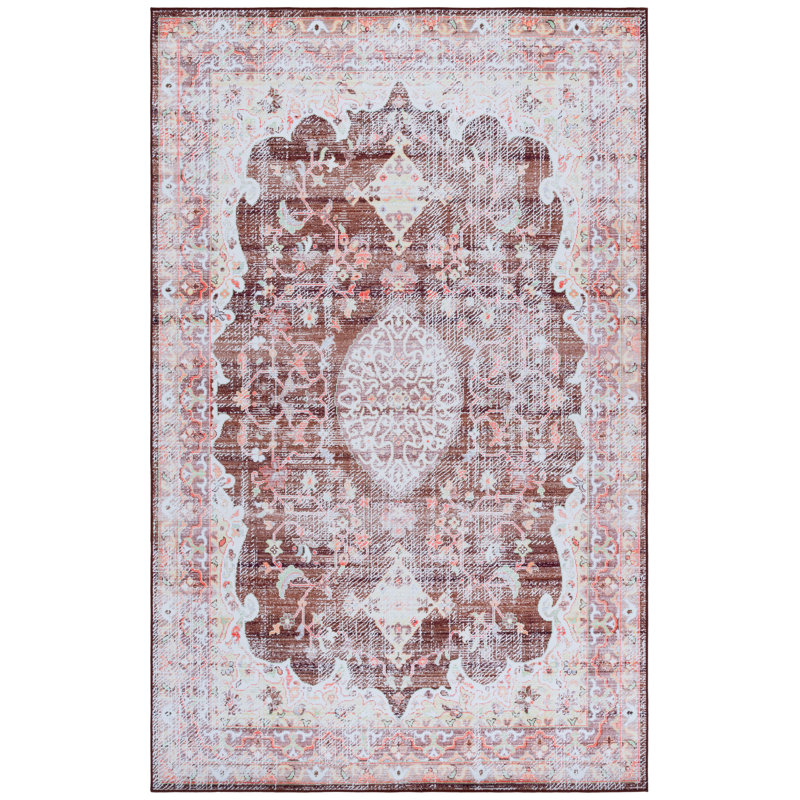 Tucson 206 M/W S/R Performance Machine Washable Oriental Rug, Rectangle 3' x 5'