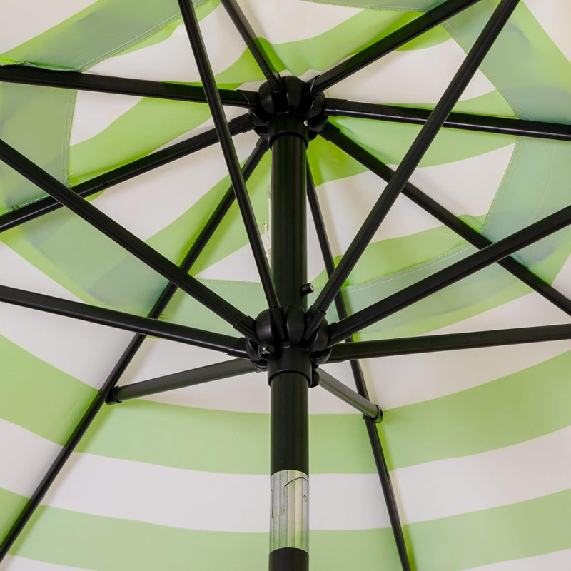 Parasol de table pour l'extérieur 9 'avec 8 baleines robustes, Vert