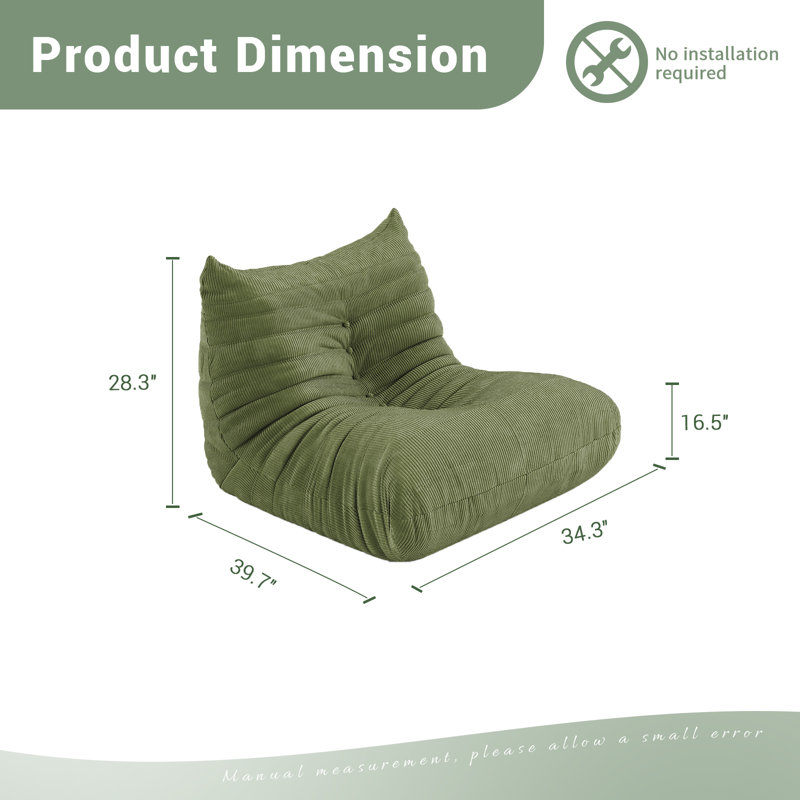 Fauteuil à billes Castille Lazy, Vert