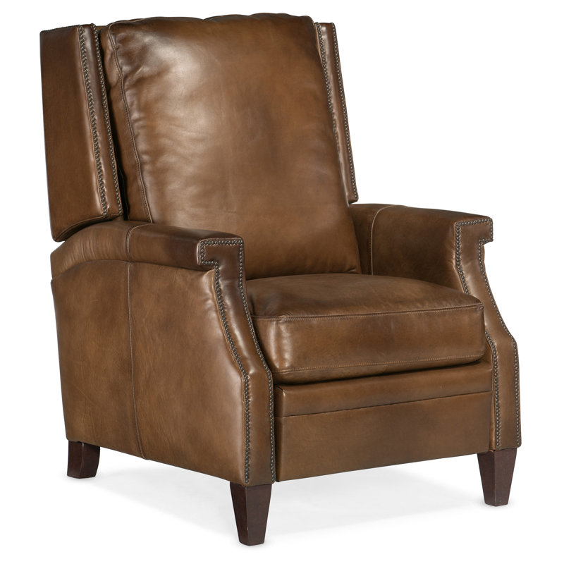 RC Recliner, Power, Brown Genuine Leather