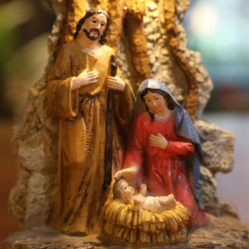 Figurine de crèche de la Sainte Famille