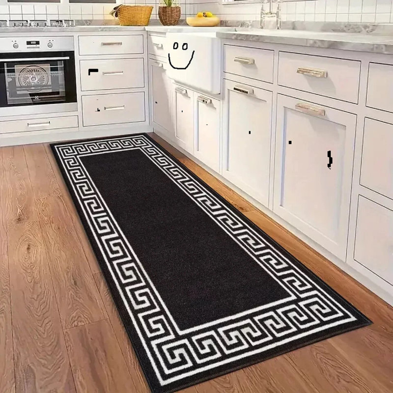 Runner Geometric Area Rug, Runner 80 x 300 cm