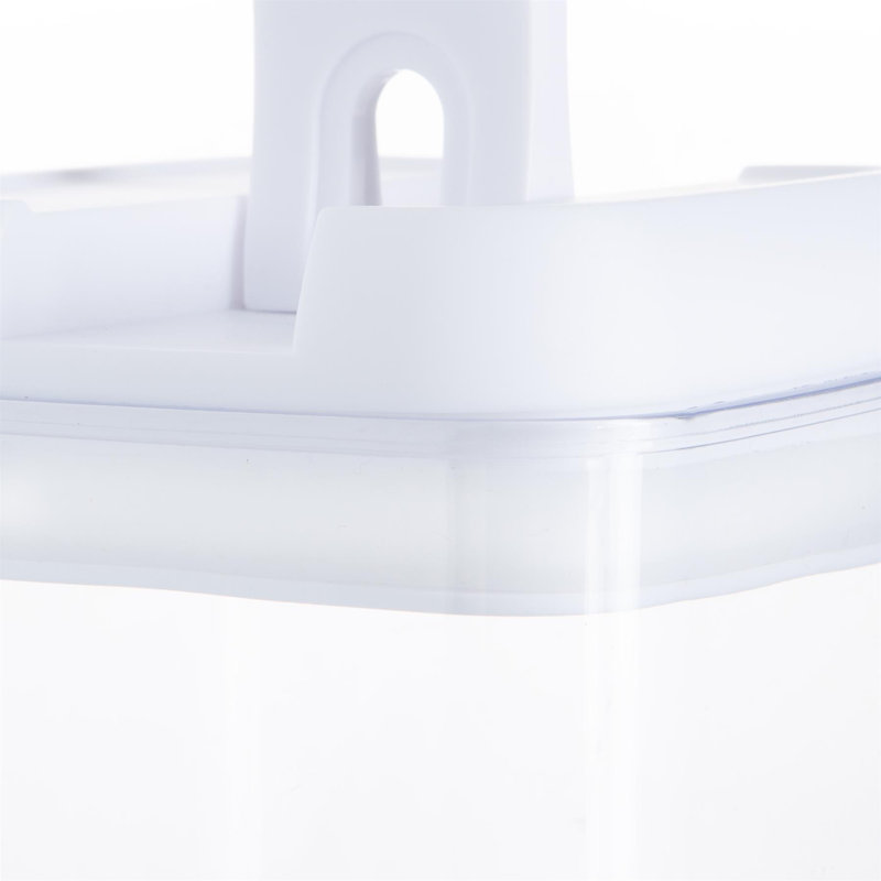 Argon Tableware - Food Storage Containers with Flip Lock Lid, 30.5cm H x 10cm W x 10cm D, White