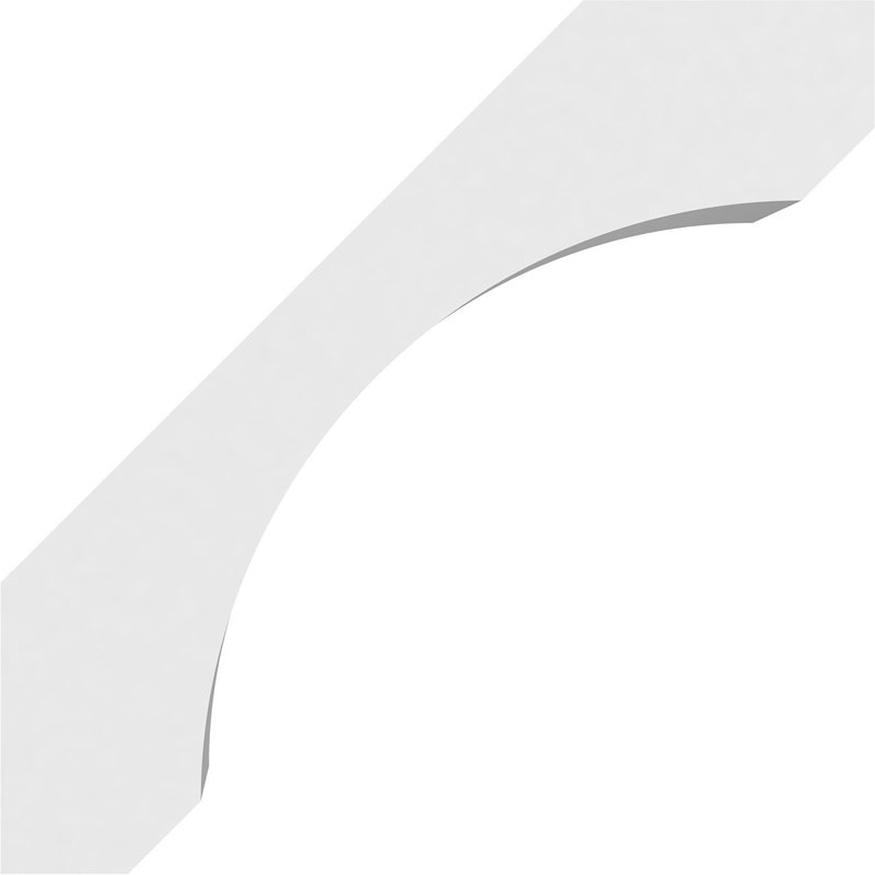 Attelle de genou standard en PVC de qualité architecturale, H 10 po x l 5 po x P 10 po