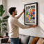 Expo 1923 Grid Geometric - Framed Print-1778097221-1778097217