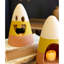 SET OF TWO CANDY CORN LANTERNS