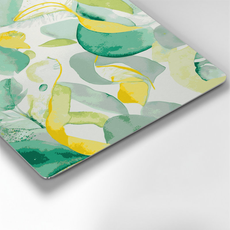 Abstrait aquarelle 60, art mural en métal beige, H 20 po x l 24 po