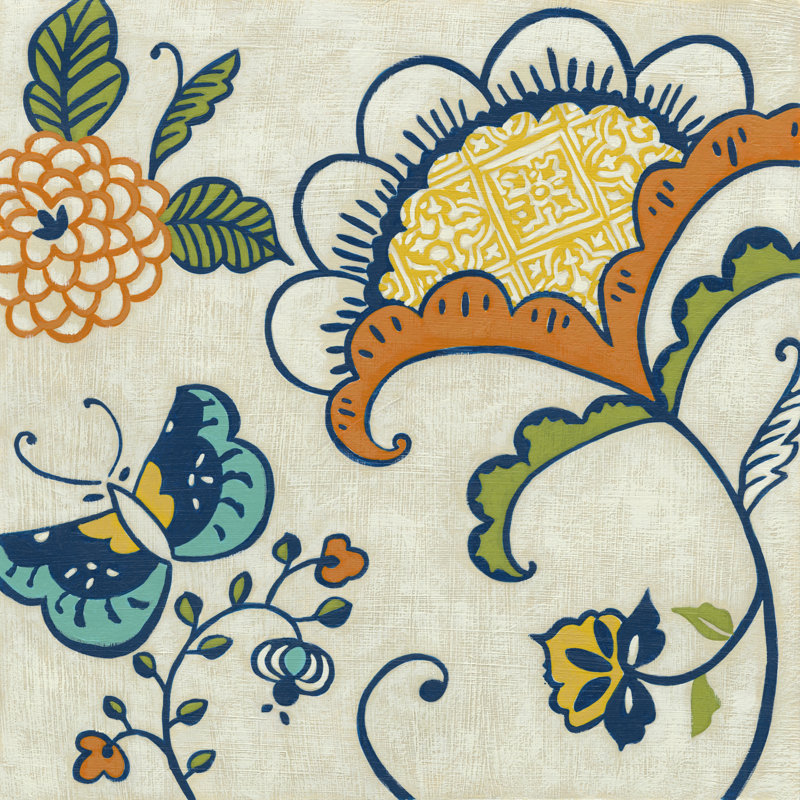 Joyous Garden II by Chariklia Zarris - Wrapped Canvas Print, 30cm H x 30cm W x 3.8cm D