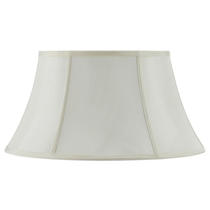 Abat-jour en tissu cloche (araignée), Coquille d'œuf, H 8,25 po x l 14 po x P 14 po