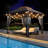 12x12 Pop up Gazebo with Mosquito Netting, Metal Frame Canopy with Double Roof, Outdoor Canopy Tent with Portable Carrying Bag, Party Tent for Garden-112380089