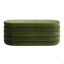 Banc de rangement ovale rembourré 49 po Fuji, velours performance olive-270920789