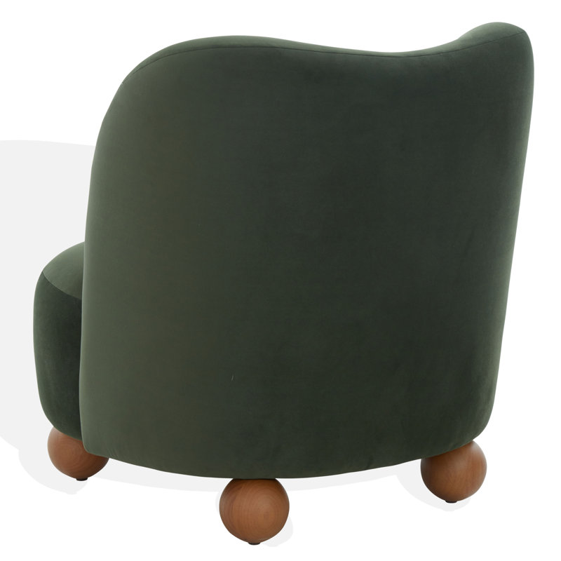 Kaelyn Rodolfo Accent Chair, Olive Green Velvet