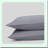 Luxury Dream Pillowcase Set - California King Size 400 Thread Count GOTS Certified Long Staple - Soft Silky Shiny Light Gray - 20" x 40"
