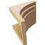 Bois de cèdre brut Rockford, corbeau apprêté Rockford-88293204