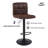 Amjed Swivel Upholstered Adjustable Height Counter Stool with Metal Frame-1345197308