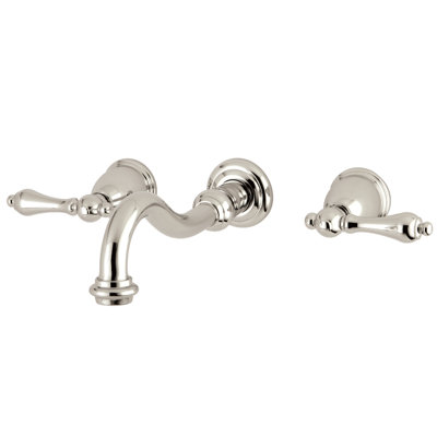 Restoration Double Handle Wall Mounted Tub Spout